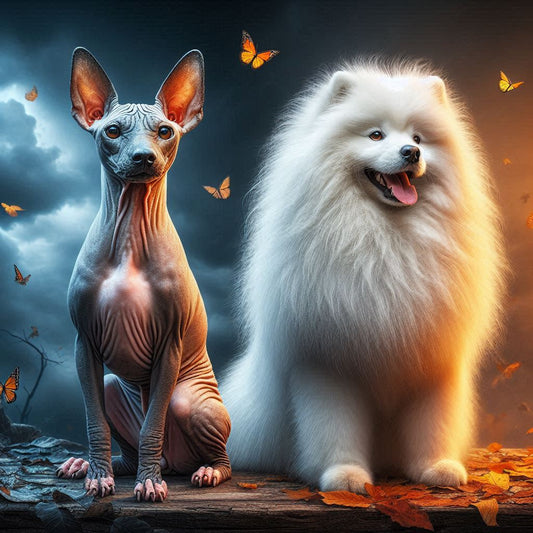 Fluffy vs. Hairless – Breeds with Extreme Coat Variations (Xoloitzcuintli vs. Samoyed)