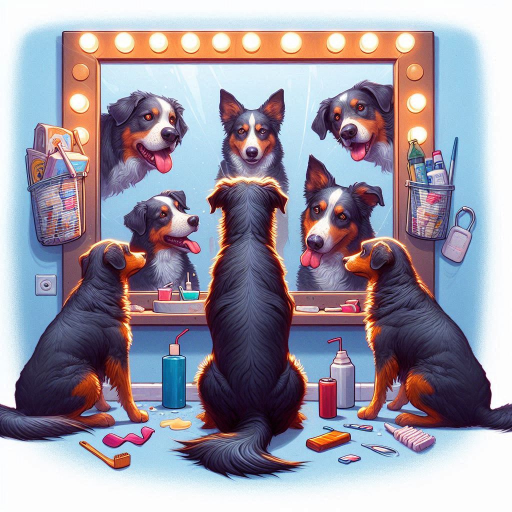 Common Reactions Dogs Have to Mirrors