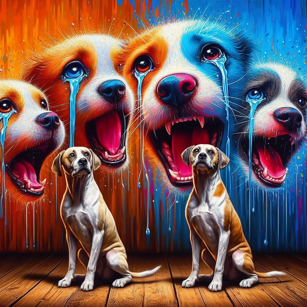 Dogs don’t cry emotional tears like humans do, but they do express distress, discomfort, or excitement in other ways. Here are some reasons why your dog might seem to be “crying”: