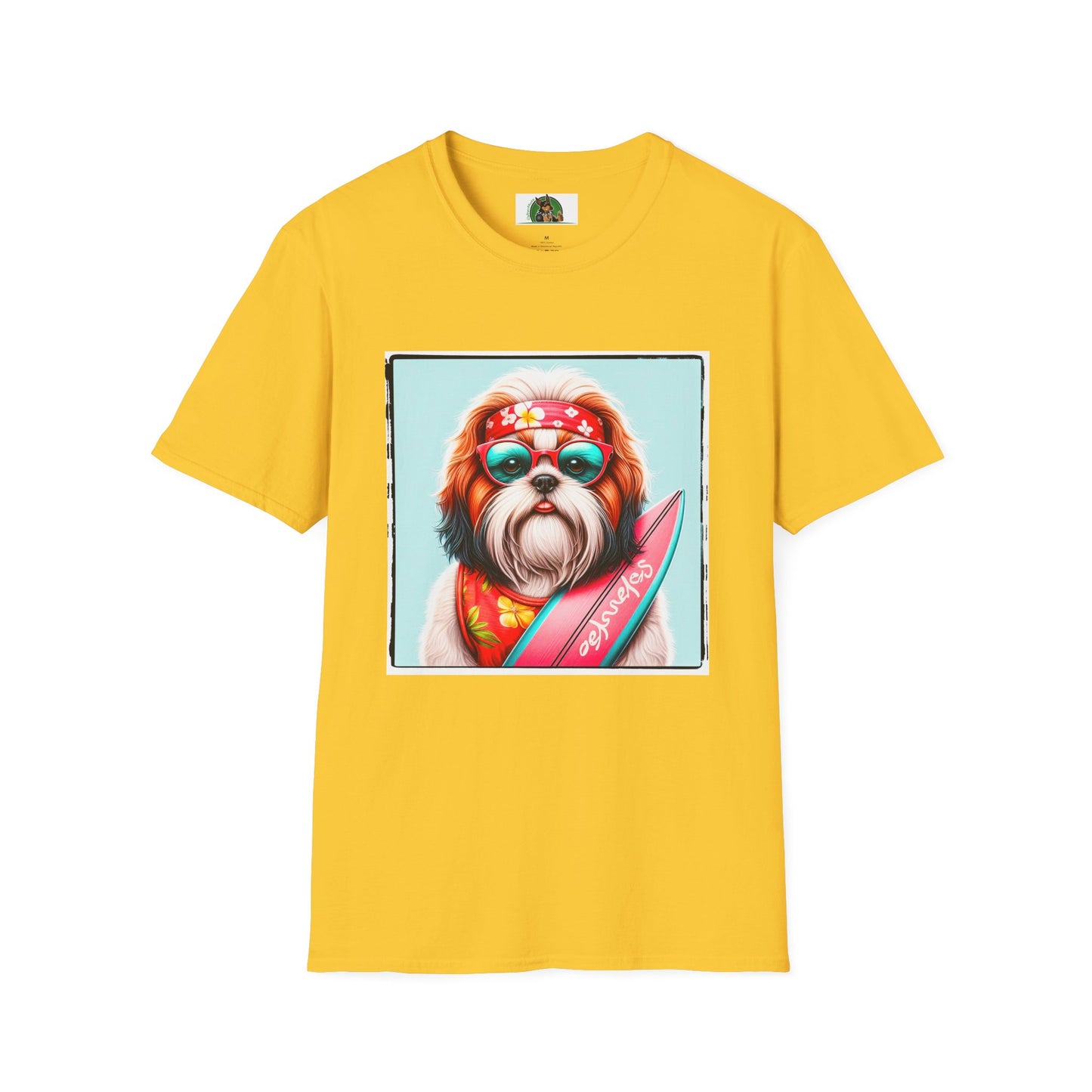 Shih Tzu surfer shirt T-Shirt Printify S Daisy