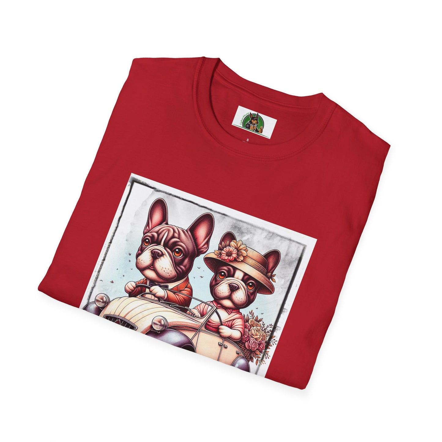 Wacky French Bulldog T-Shirt Printify