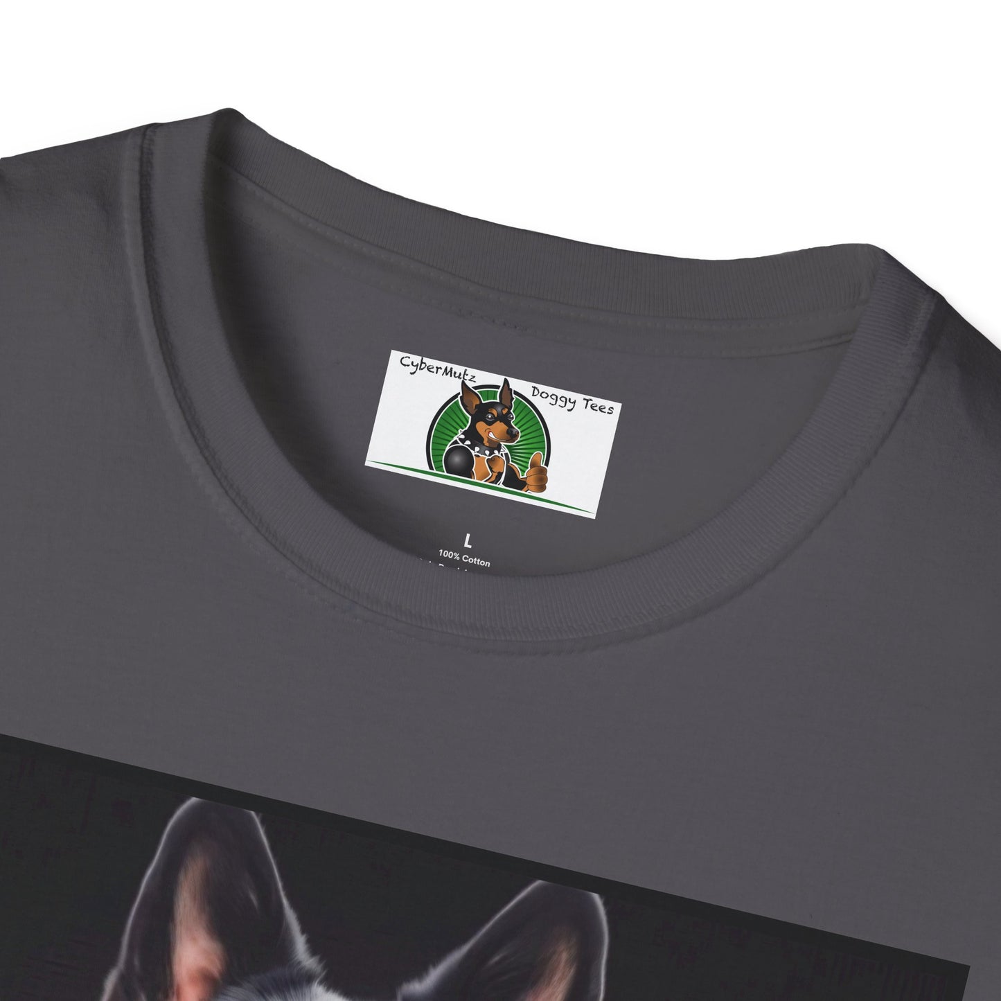 German Shepherd Muscular Dog Unisex Softstyle T-Shirt T-Shirt Printify