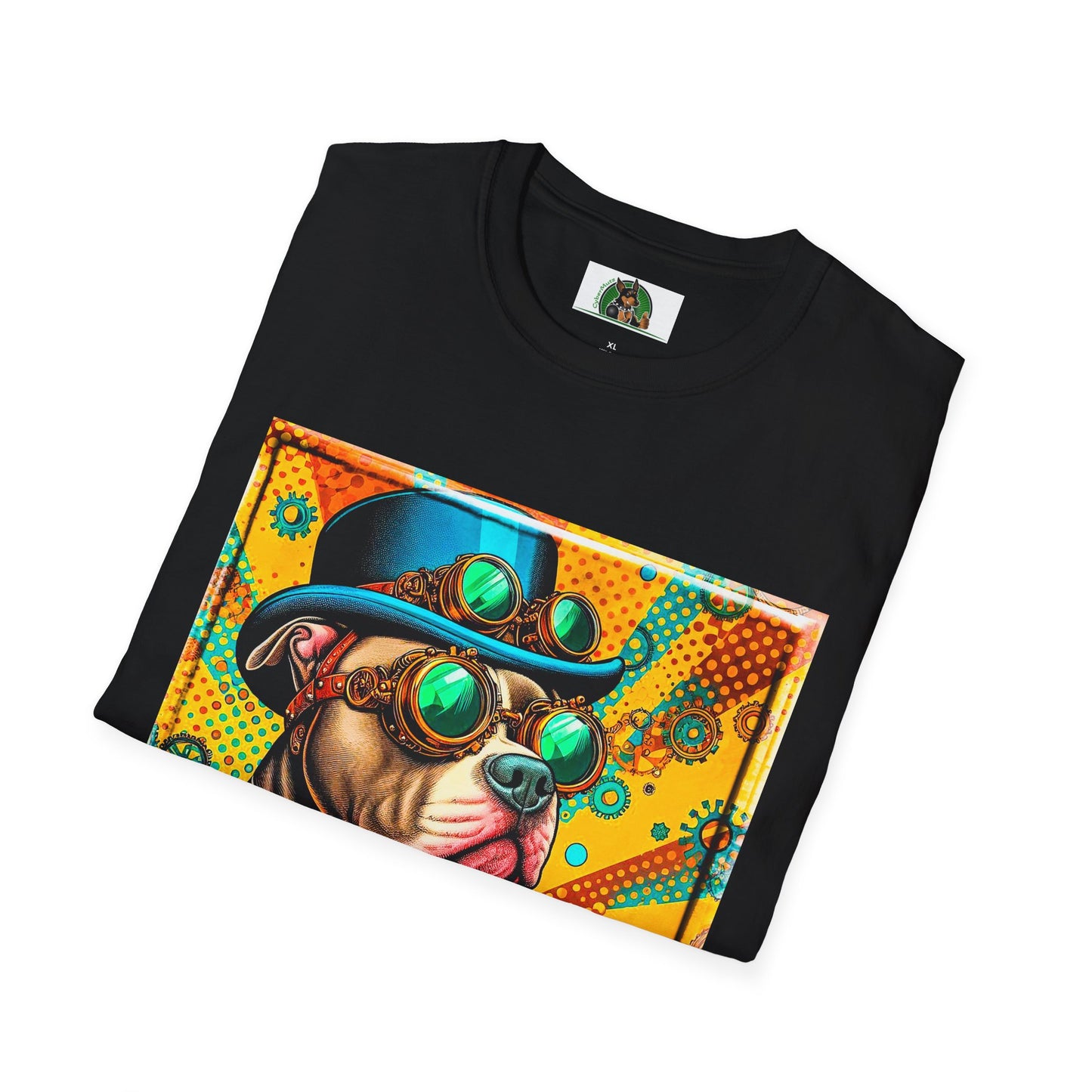 Pit Bull steam punk shirt T-Shirt Printify
