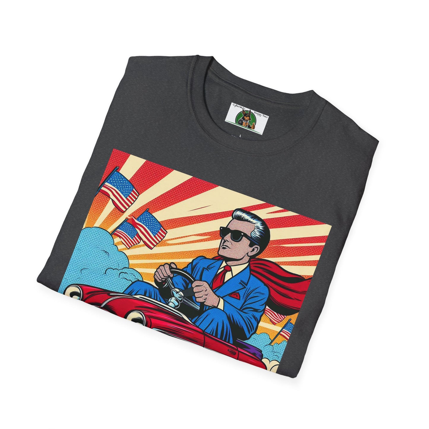 Well Dressed Man in a Wacky Little Car T-Shirt Printify