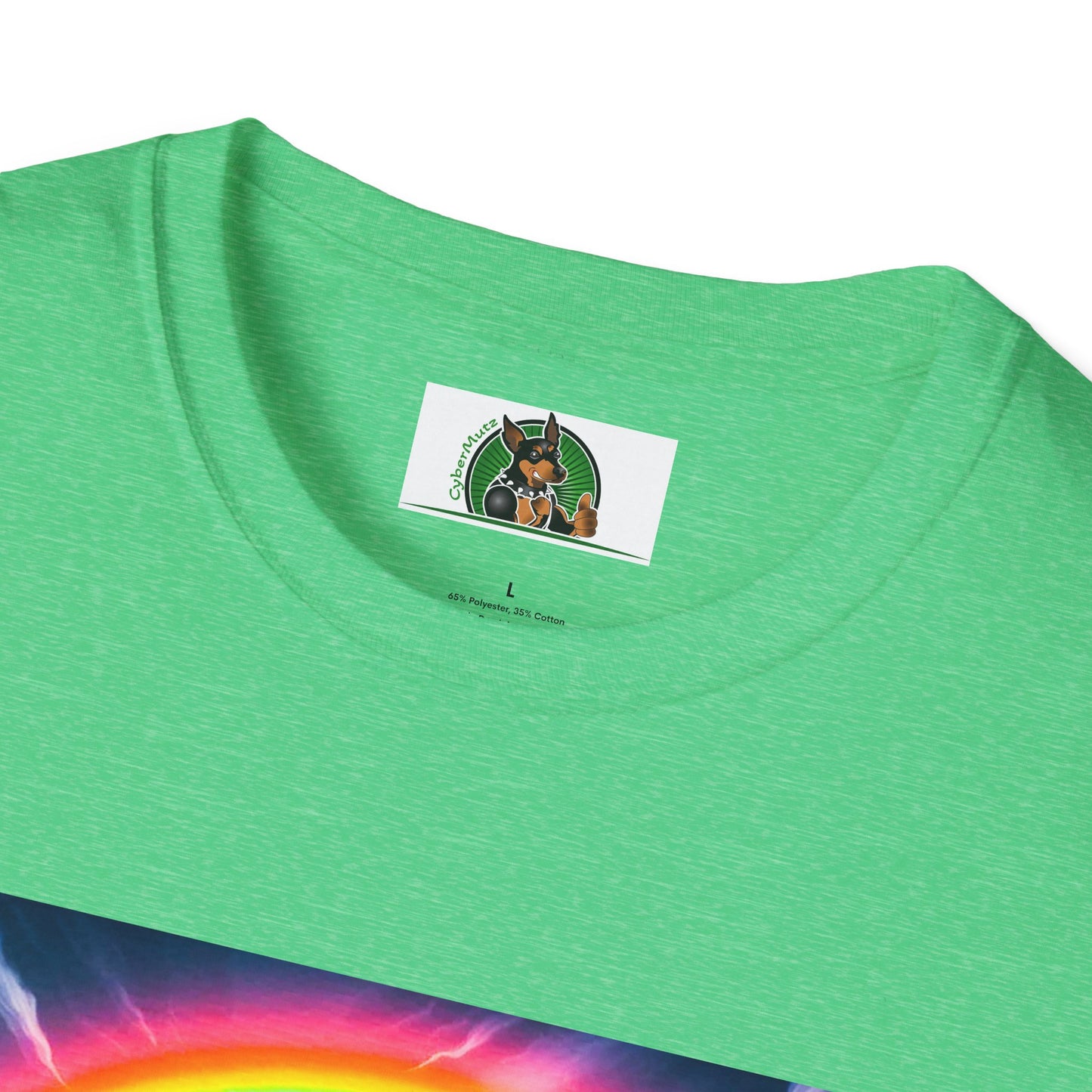 Pit Bull colorful bridge shirt T-Shirt Printify