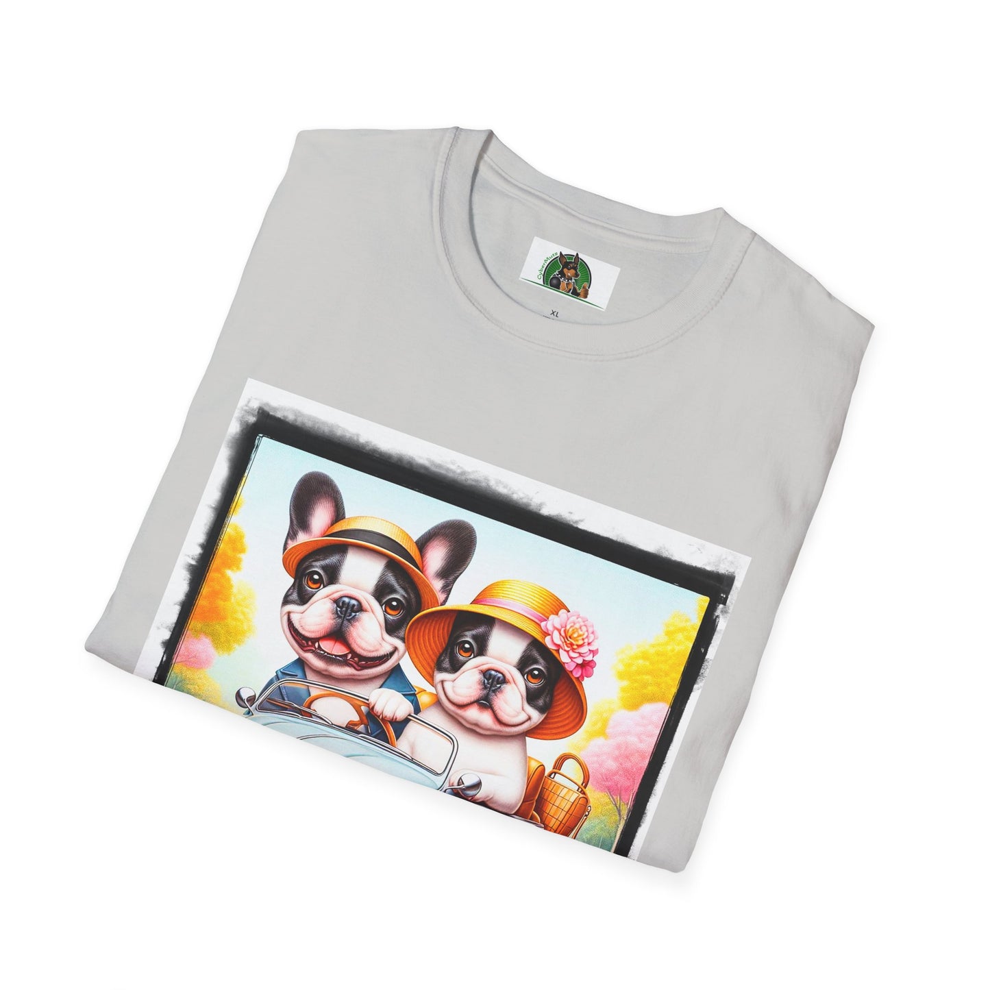 Wacky French Bulldog T-Shirt Printify