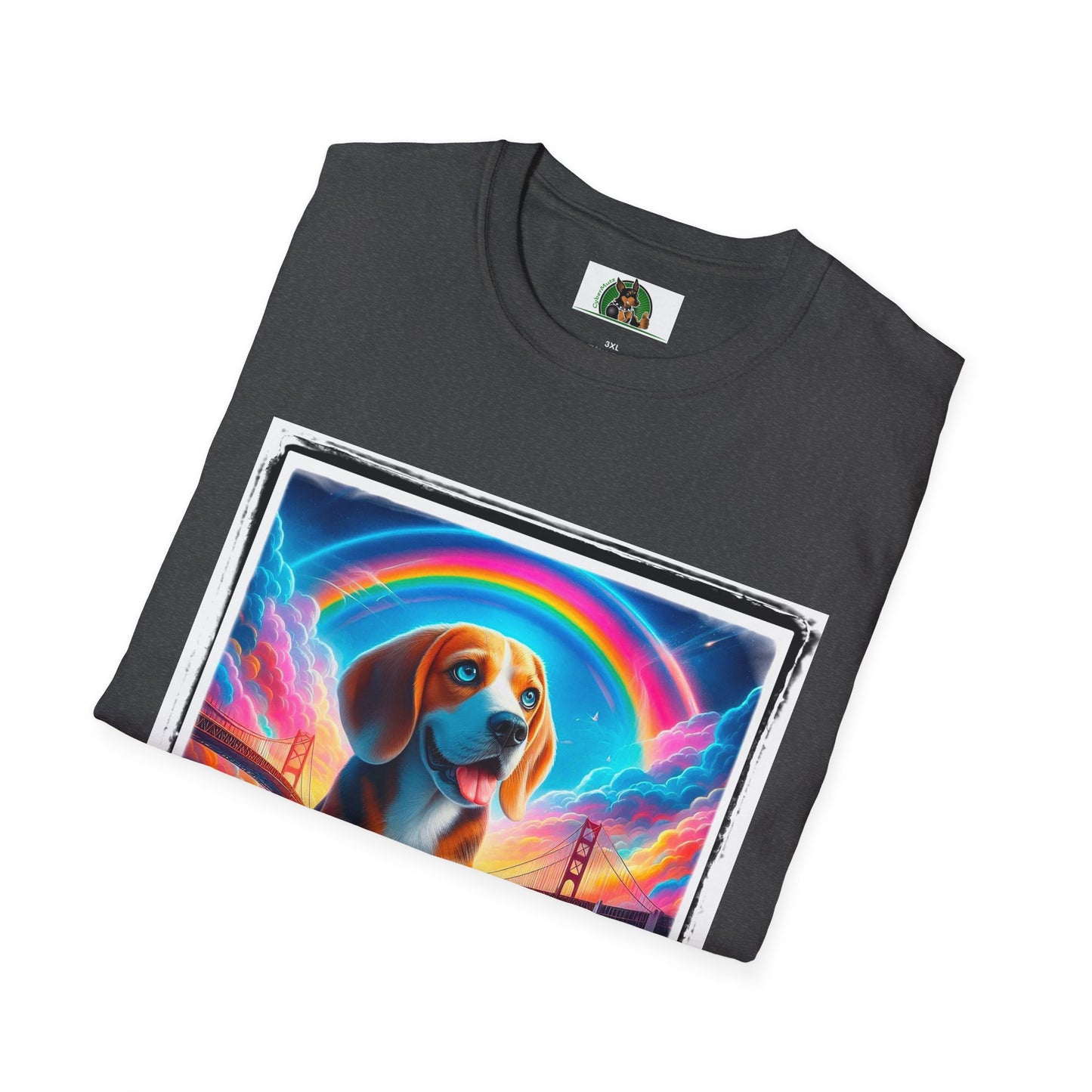 Beagle Rainbow Bridge T-Shirt Printify