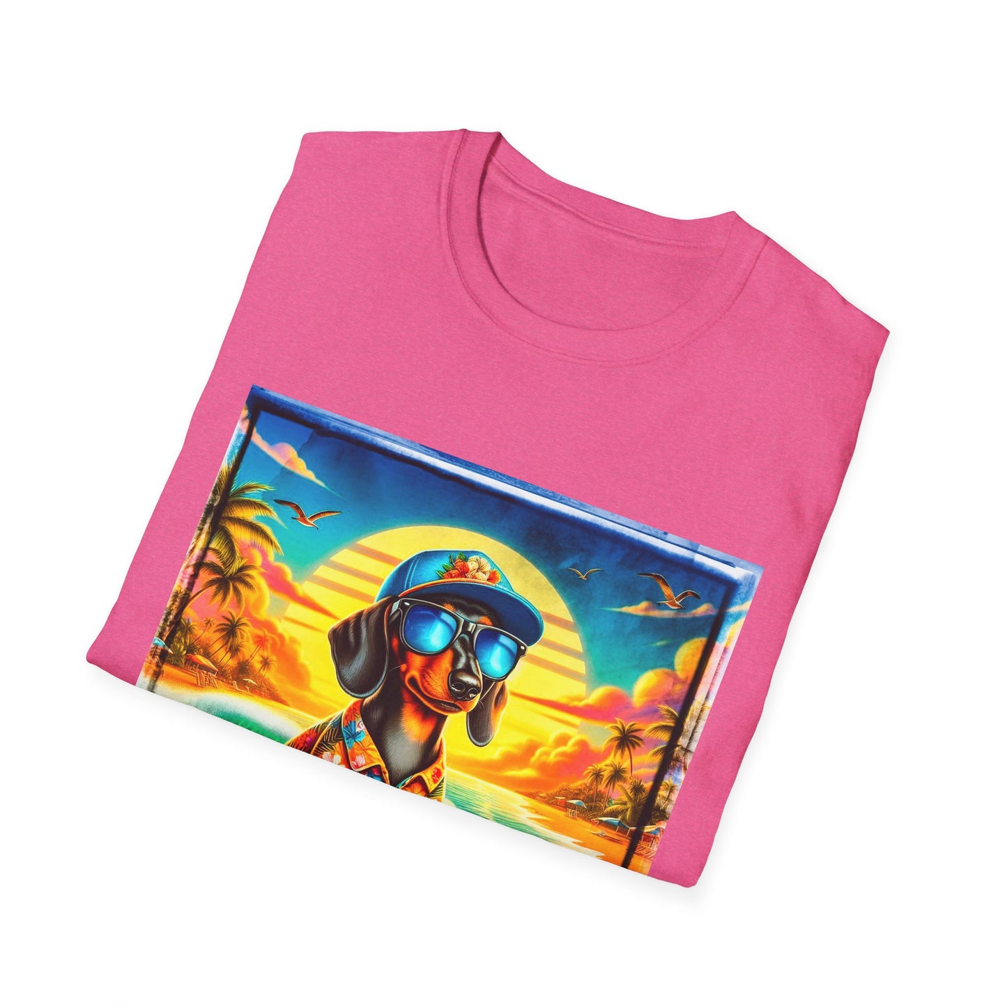 Dachshund surfing t shirt