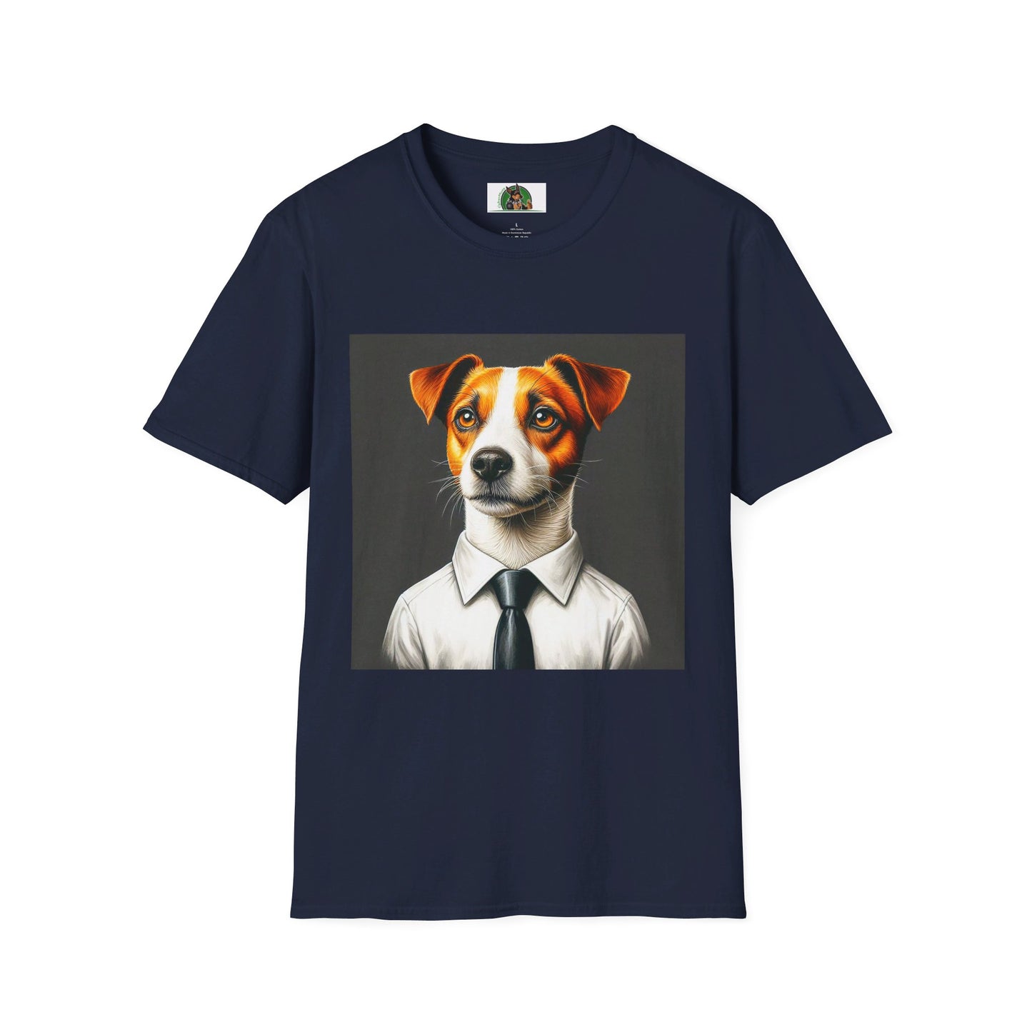 Jack Russell T-Shirt Printify S Navy