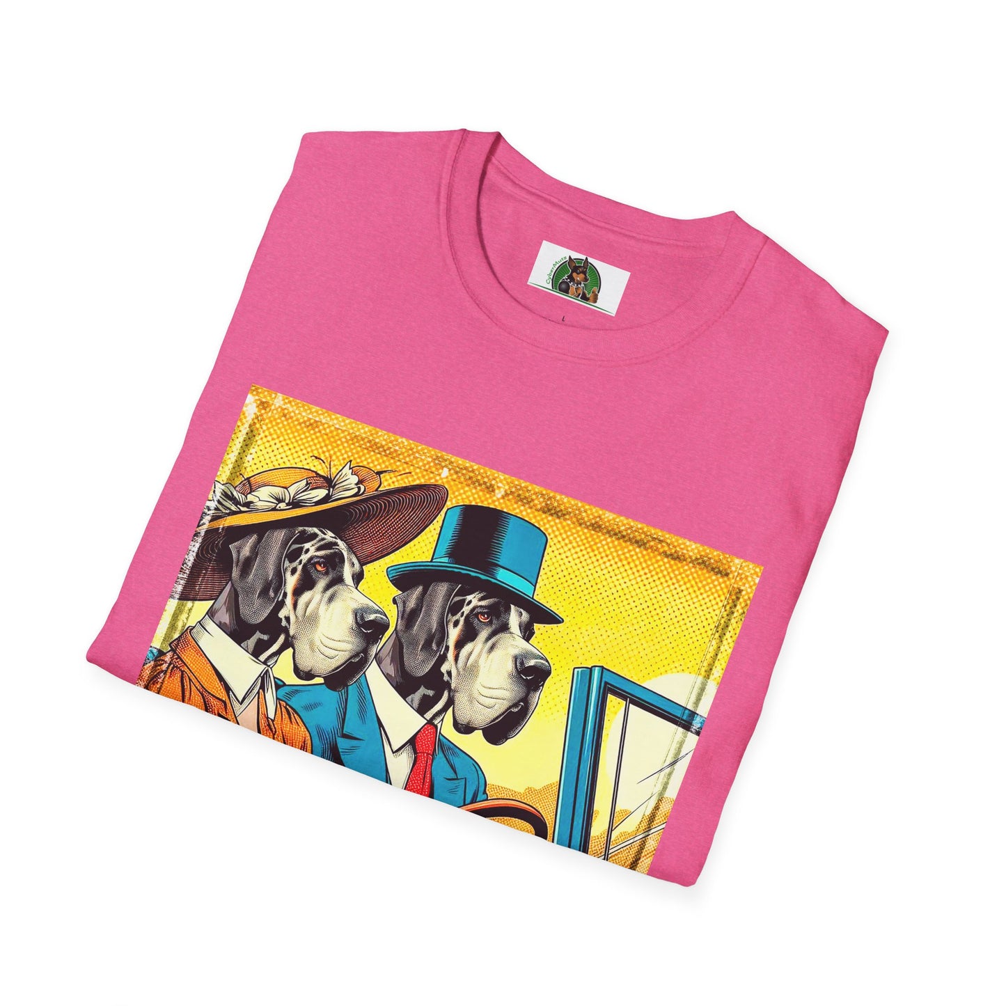 Great Dane driving couple