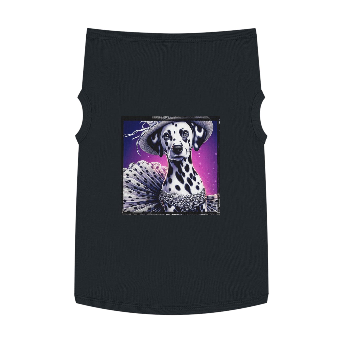Pet Tank Top Dalmatian pretty in spots t shirt Pets Printify