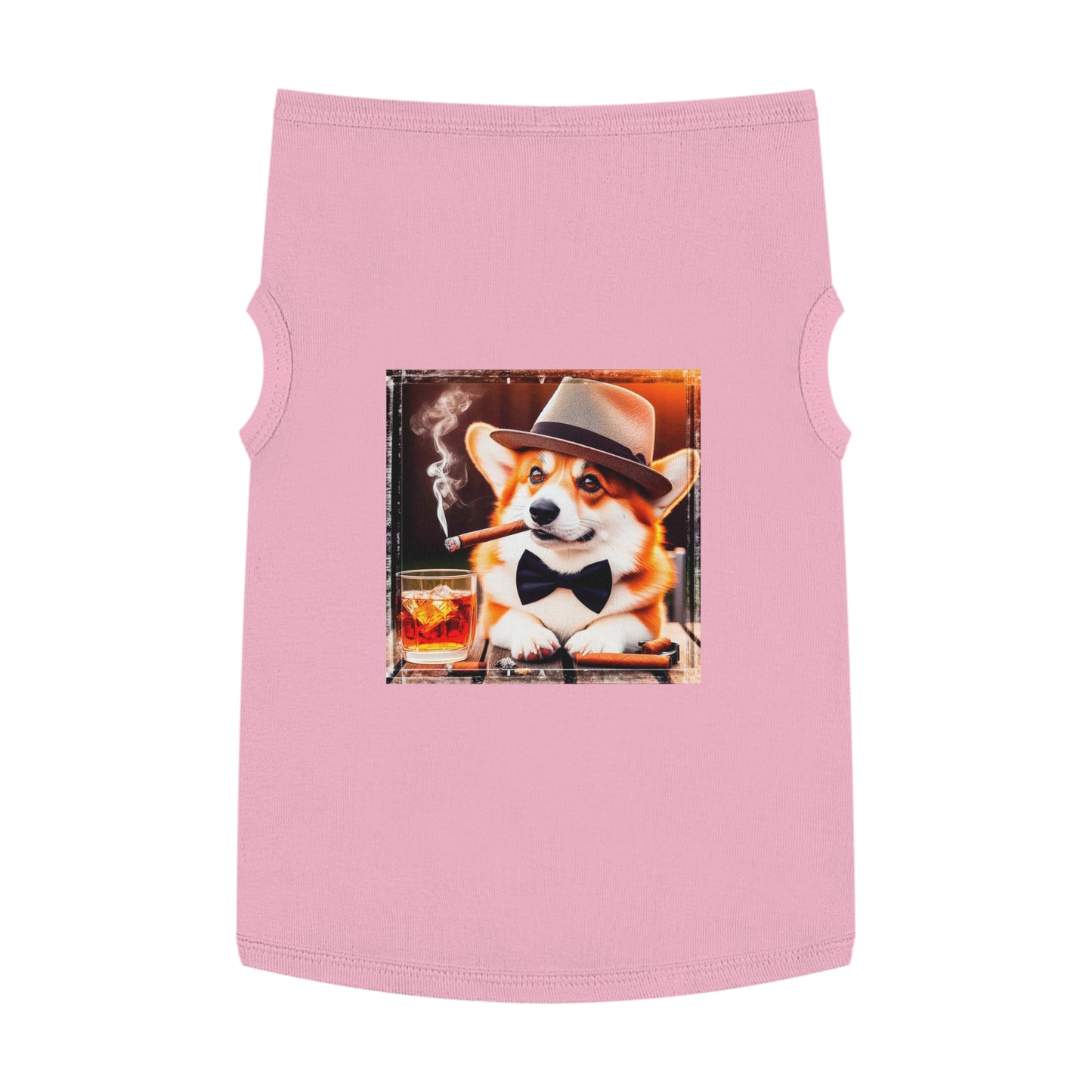 Pembroke Welsh Corgi cigars and whiskey Pets Printify XL Pink