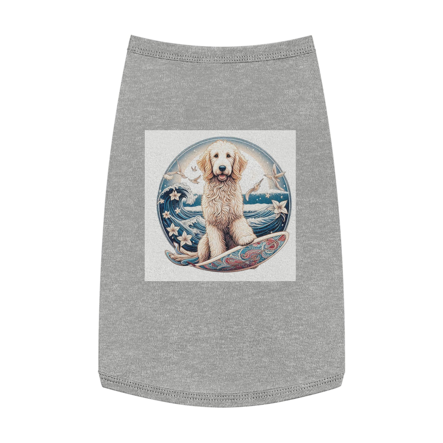 Pet Tank Golden Doodle Pets Printify L Heather