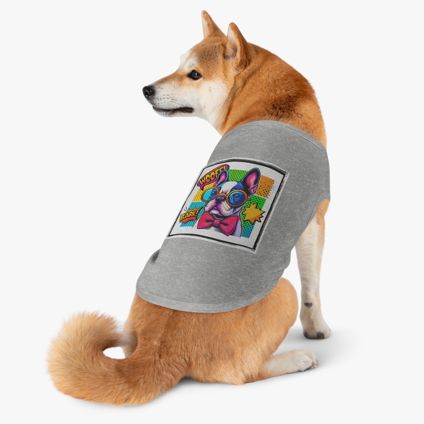 Wacky Pet Tank Top French Bulldog comic book t shirt Pets Printify