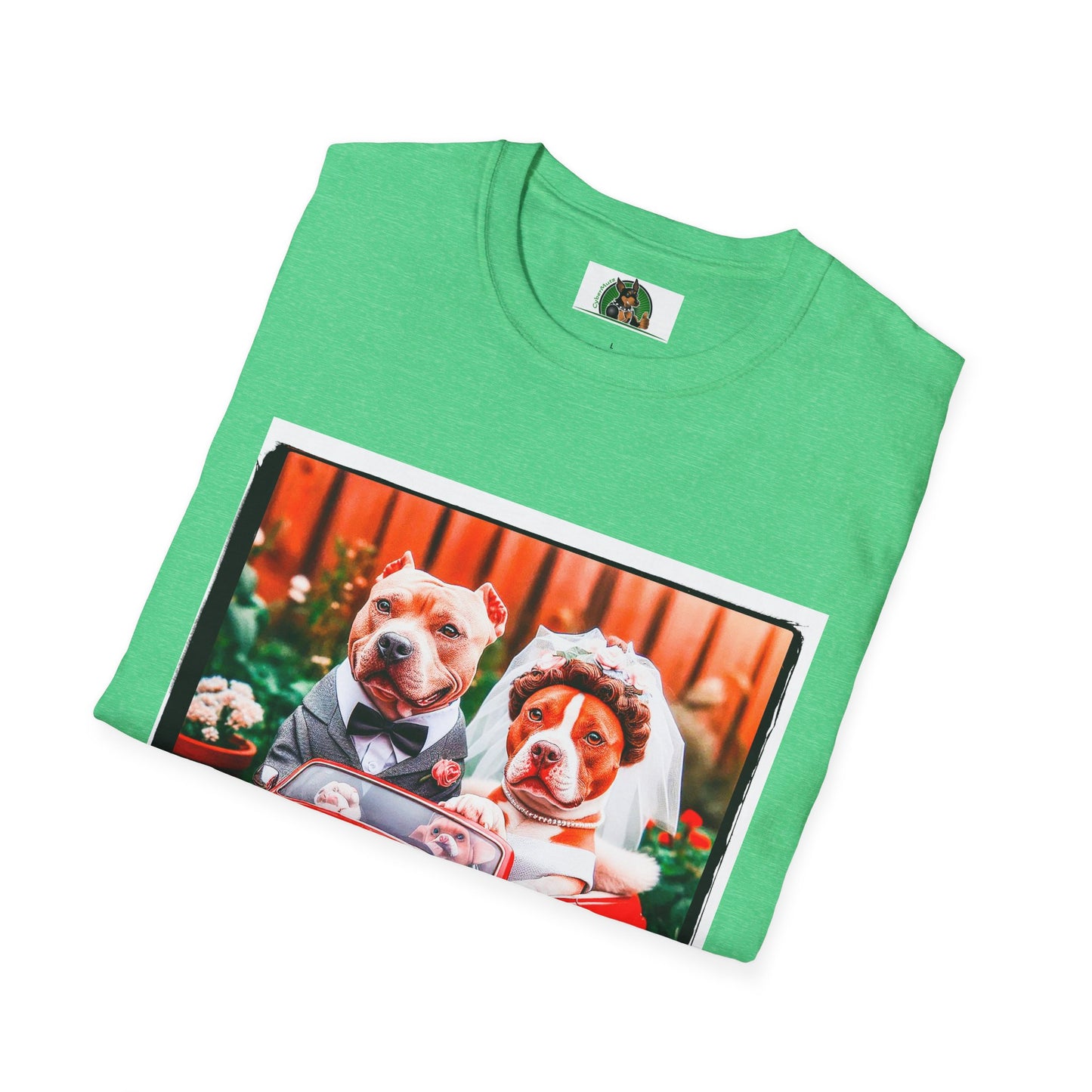 Wacky Pit Bull just married shirt