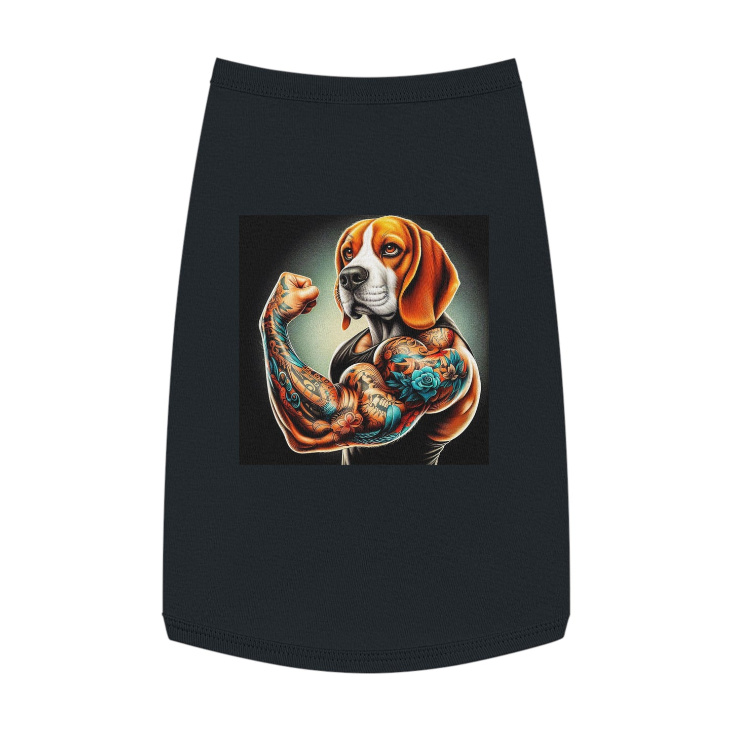 Pet Tank Top Beagle Muscle Dog Pets Printify L Black