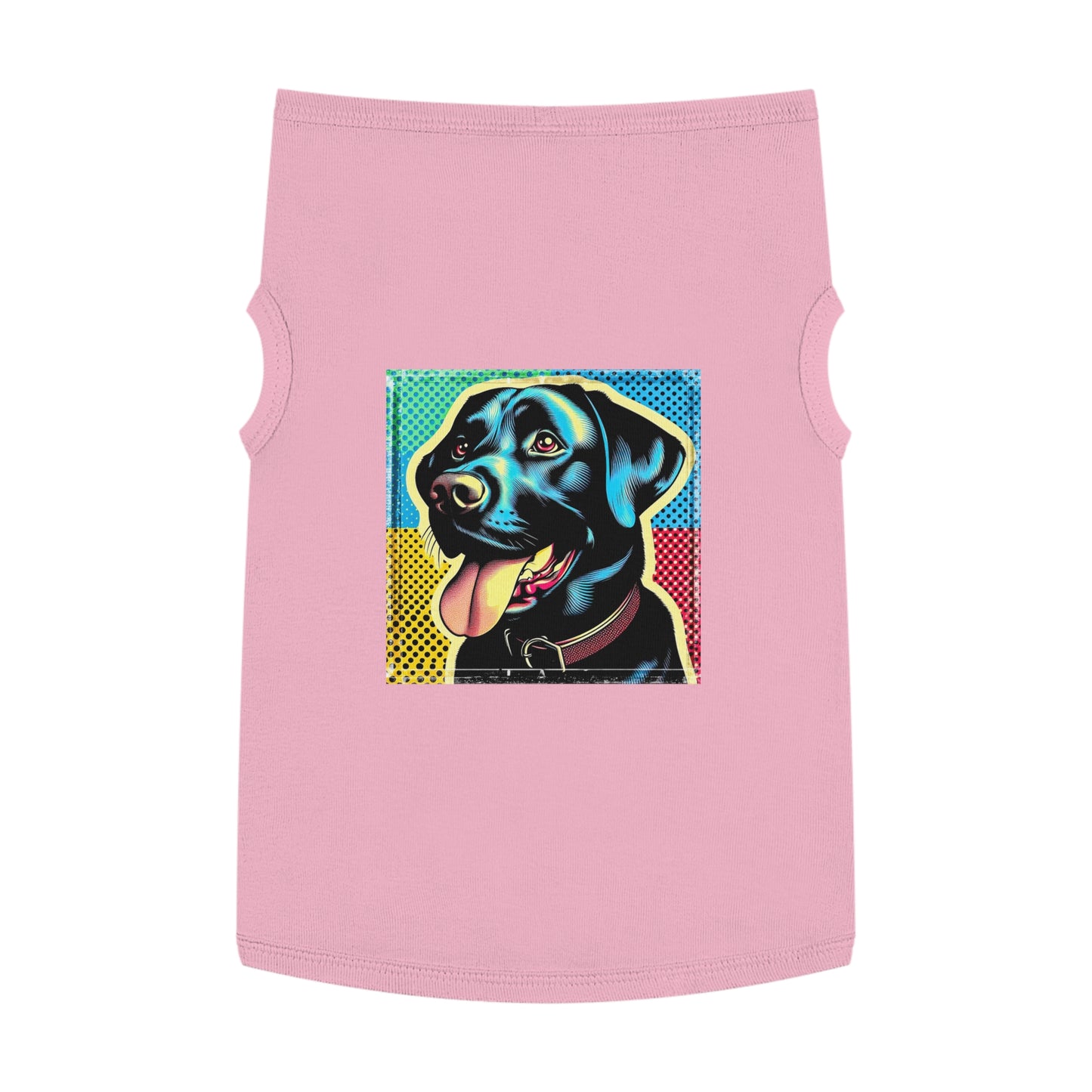 Labrador Retriever colorful puppy Pets Printify XL Pink