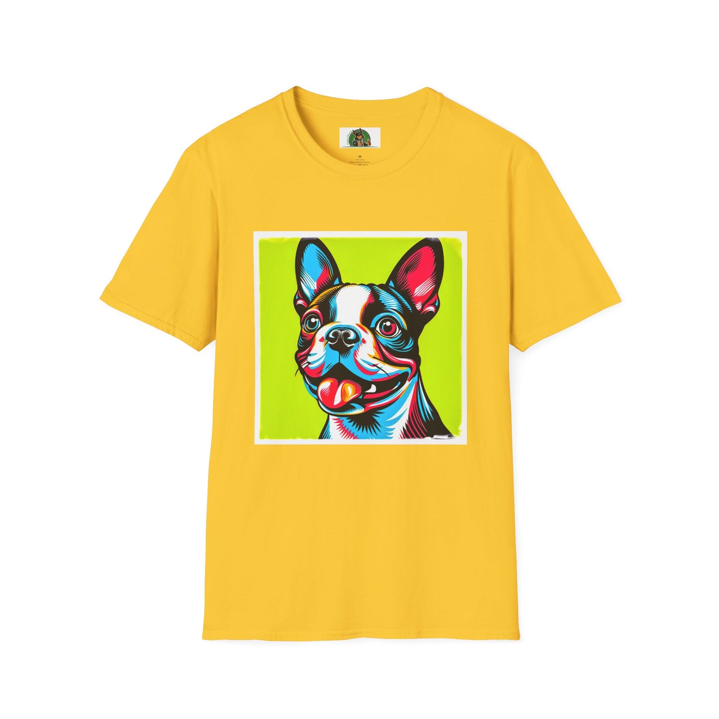 Boston Terrier Pop Art TShirt T-Shirt Printify S Daisy