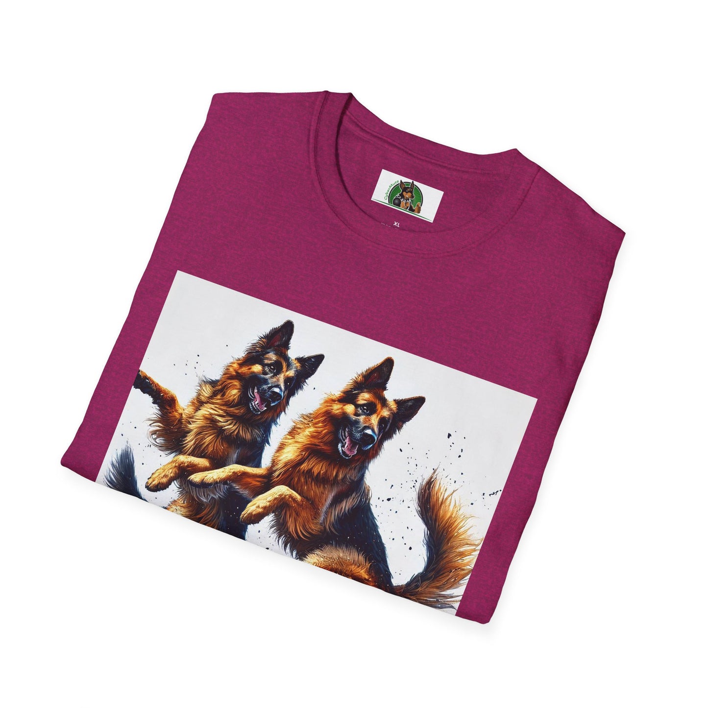 German Shepherd T-Shirt - Dancing Dog Design