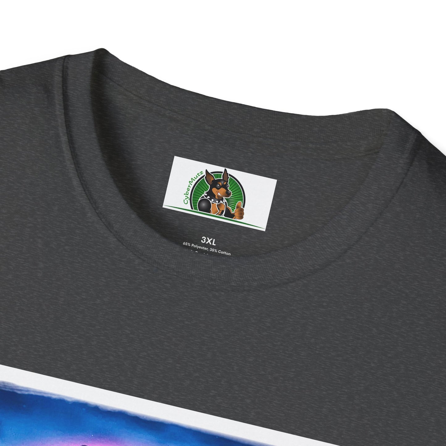 Min Pin T-Shirt rainbow T-Shirt Printify