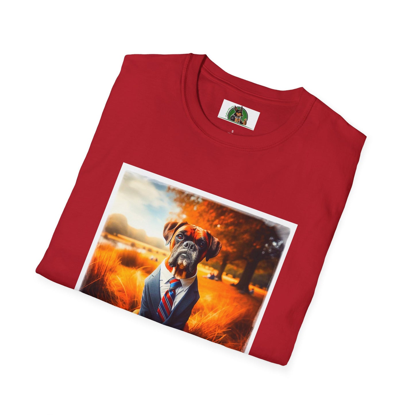 Boxer In Suit In In Field Shirt T-Shirt Printify