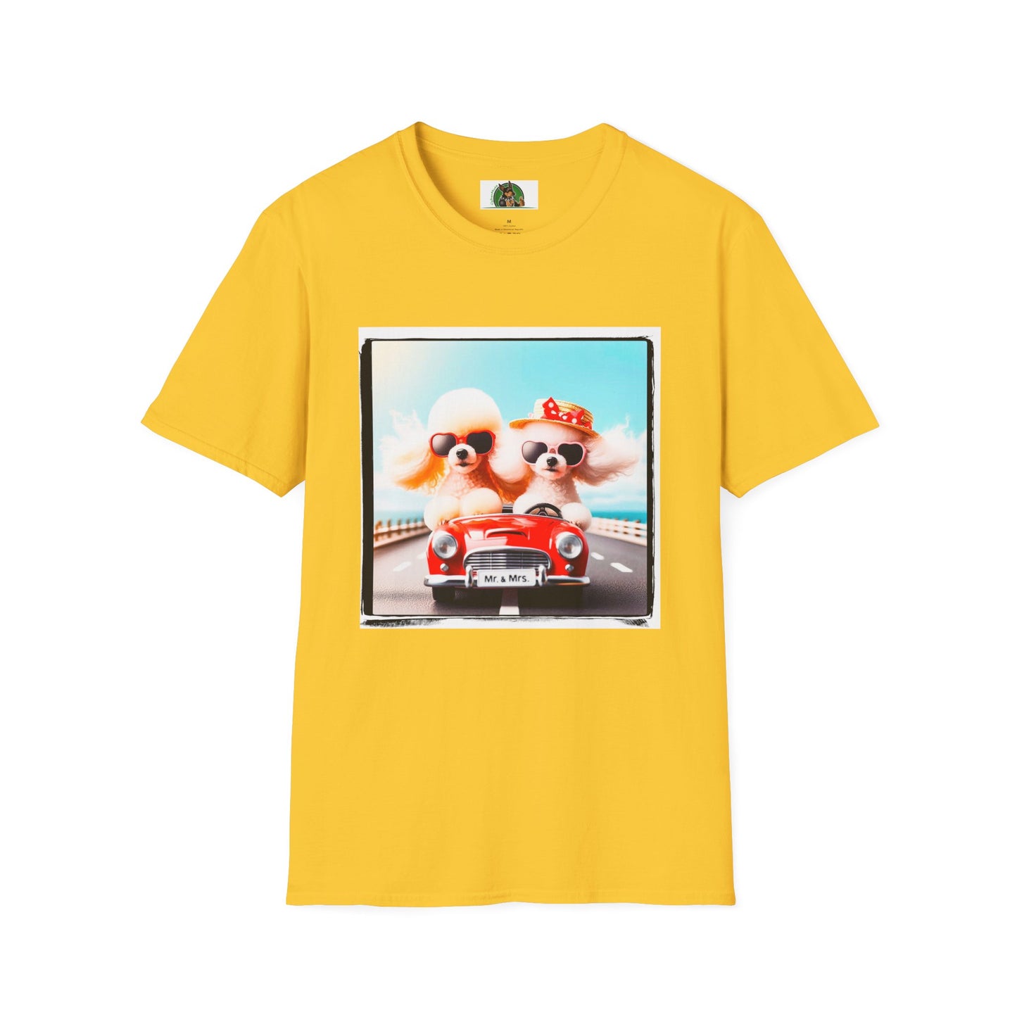 Wacky Poodle driving fun shirt T-Shirt Printify S Daisy