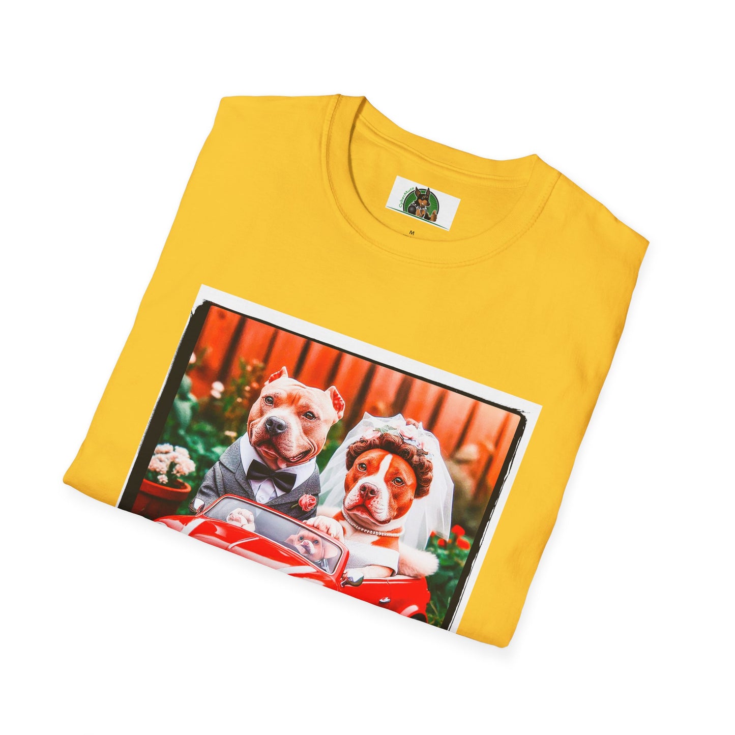 Wacky Pit Bull just married shirt