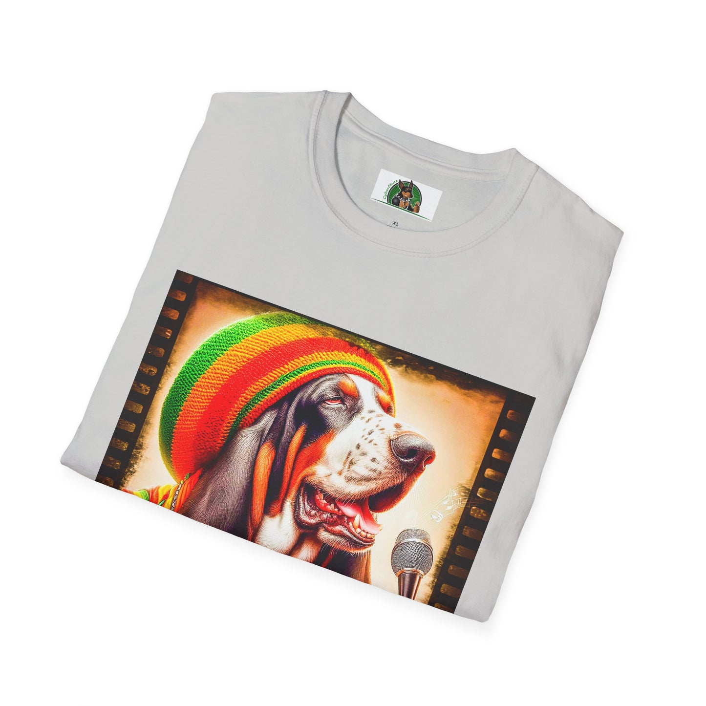 Basset Hound Playing Guitar Singing