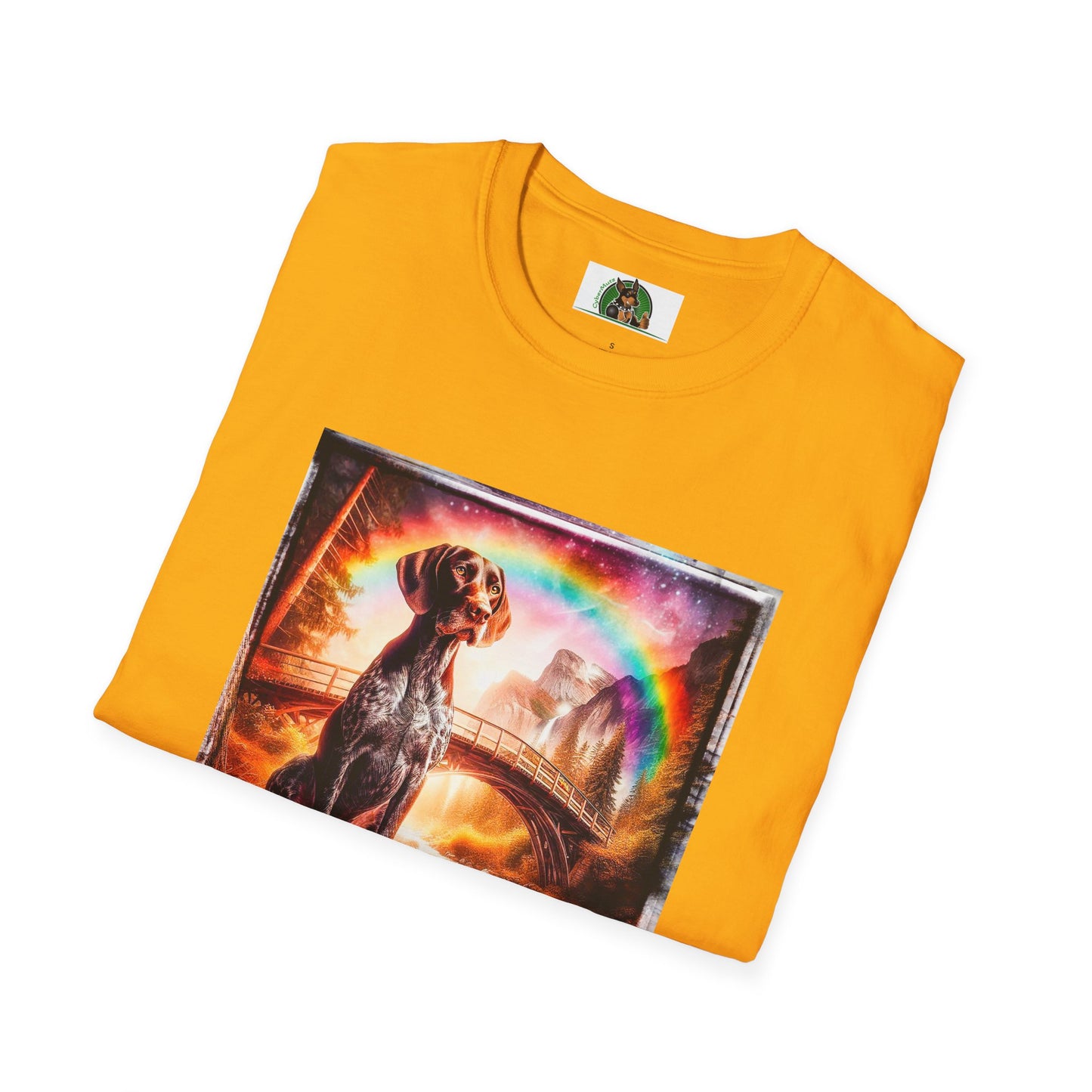 German Shorthaired Pointer crashing waves t shirt