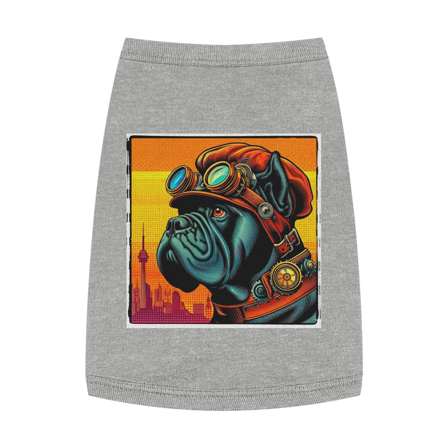 Pet Tank Top Cane Corso Steampunk Pets Printify M Heather