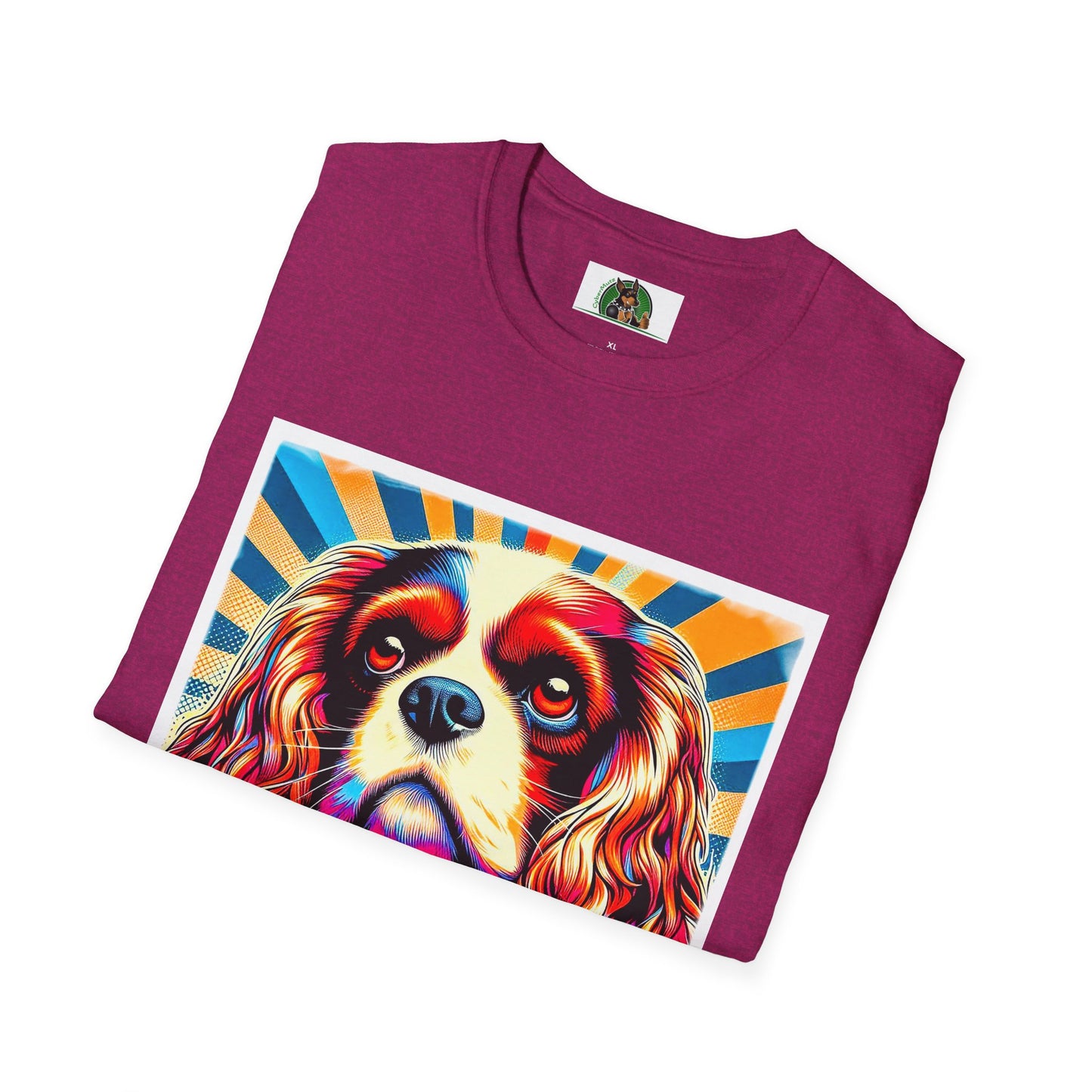 Cavalier King Charles Spaniel Colorful Rainbow T shirt