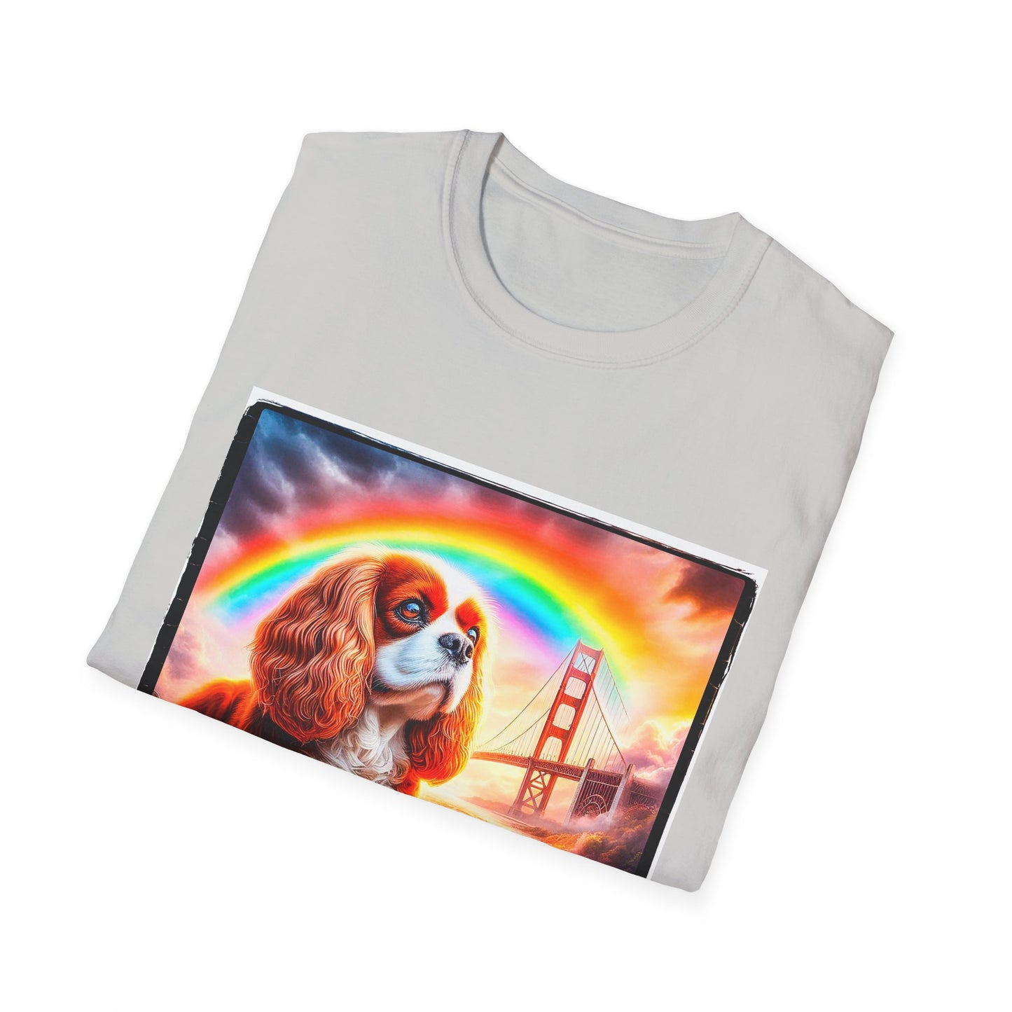 Cavalier King Charles Spaniel Rainbow Bridge TShirt