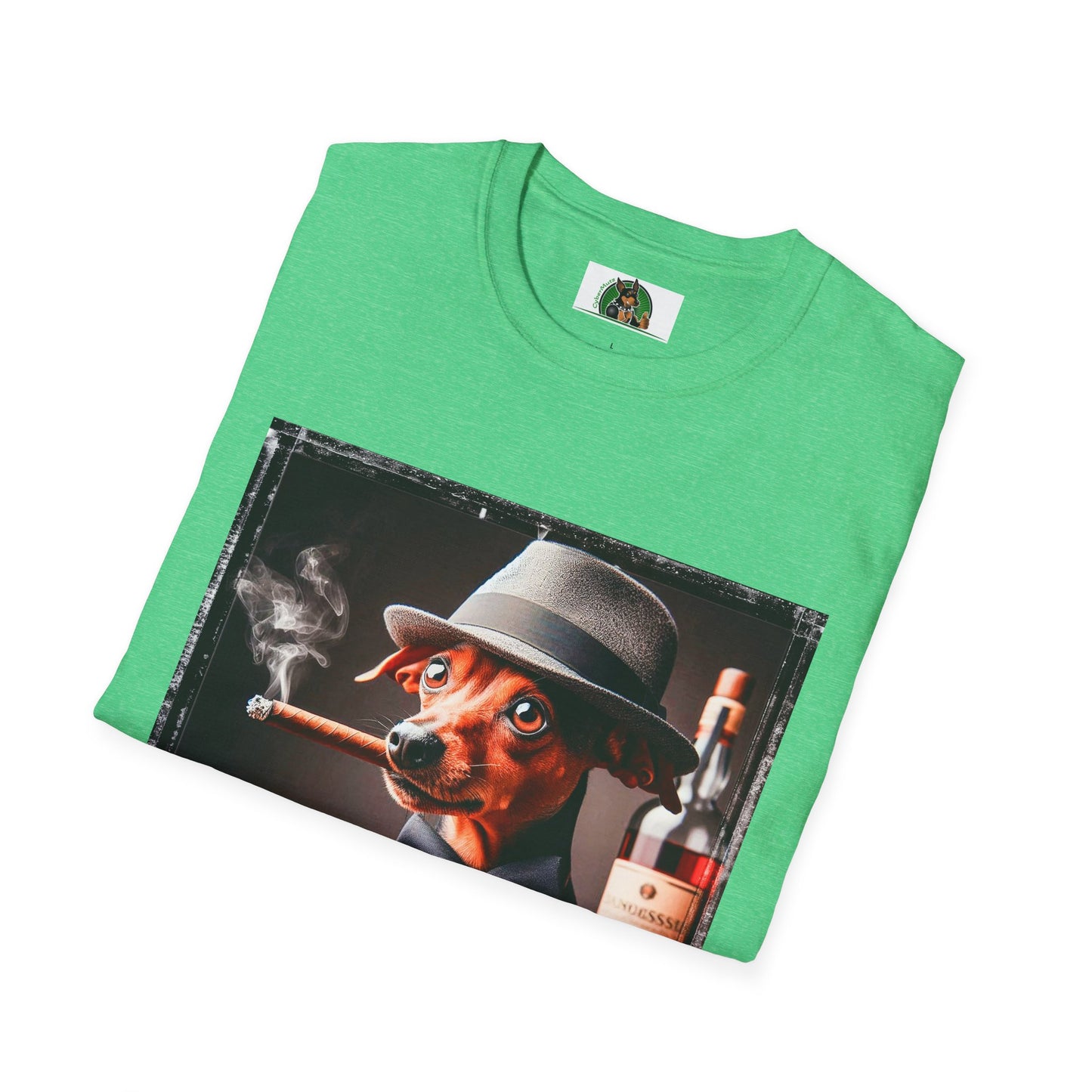 Min Pin T-Shirt cigars and whiskey