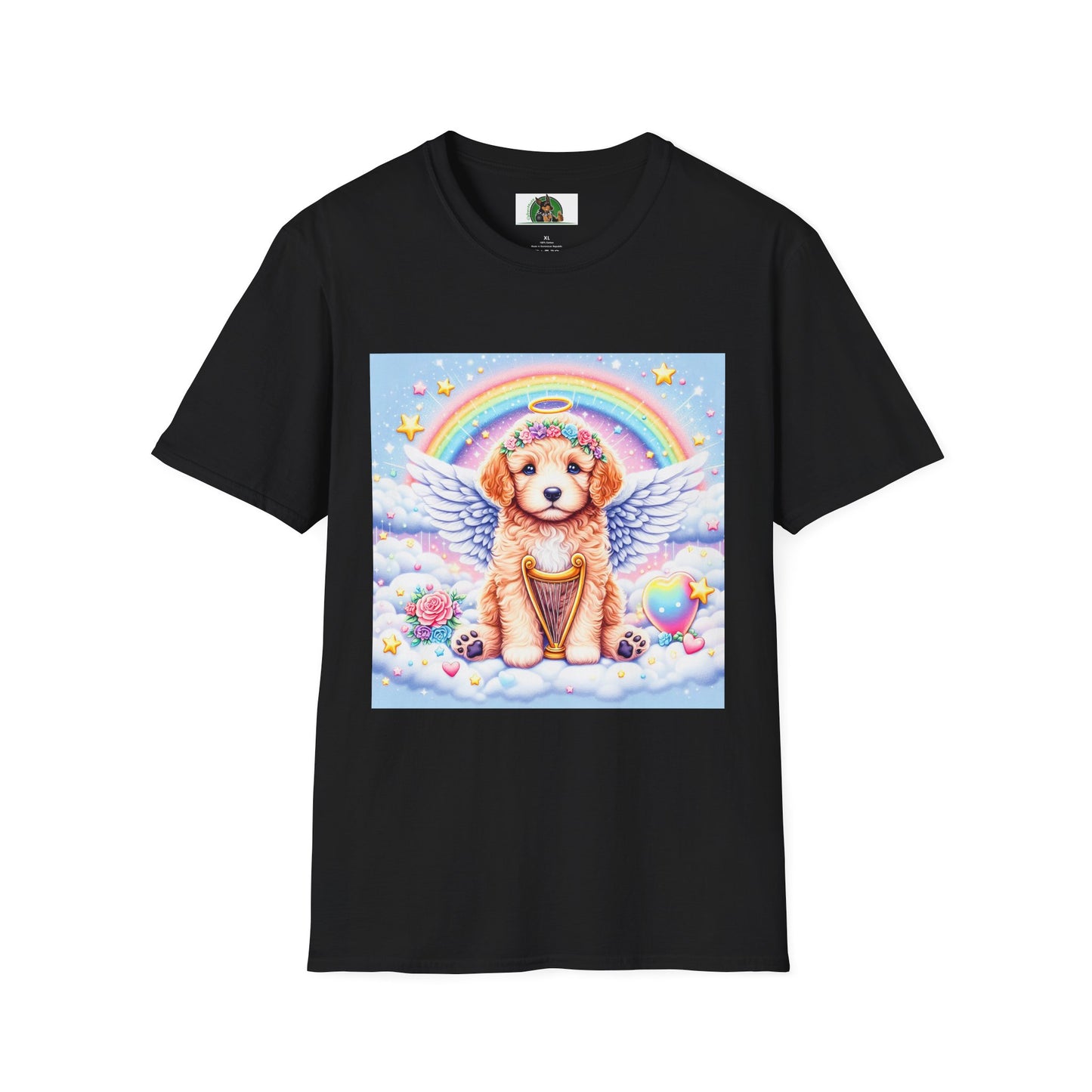 Golden Doodle baby heavenly Angel shirt T-Shirt Printify XS Black