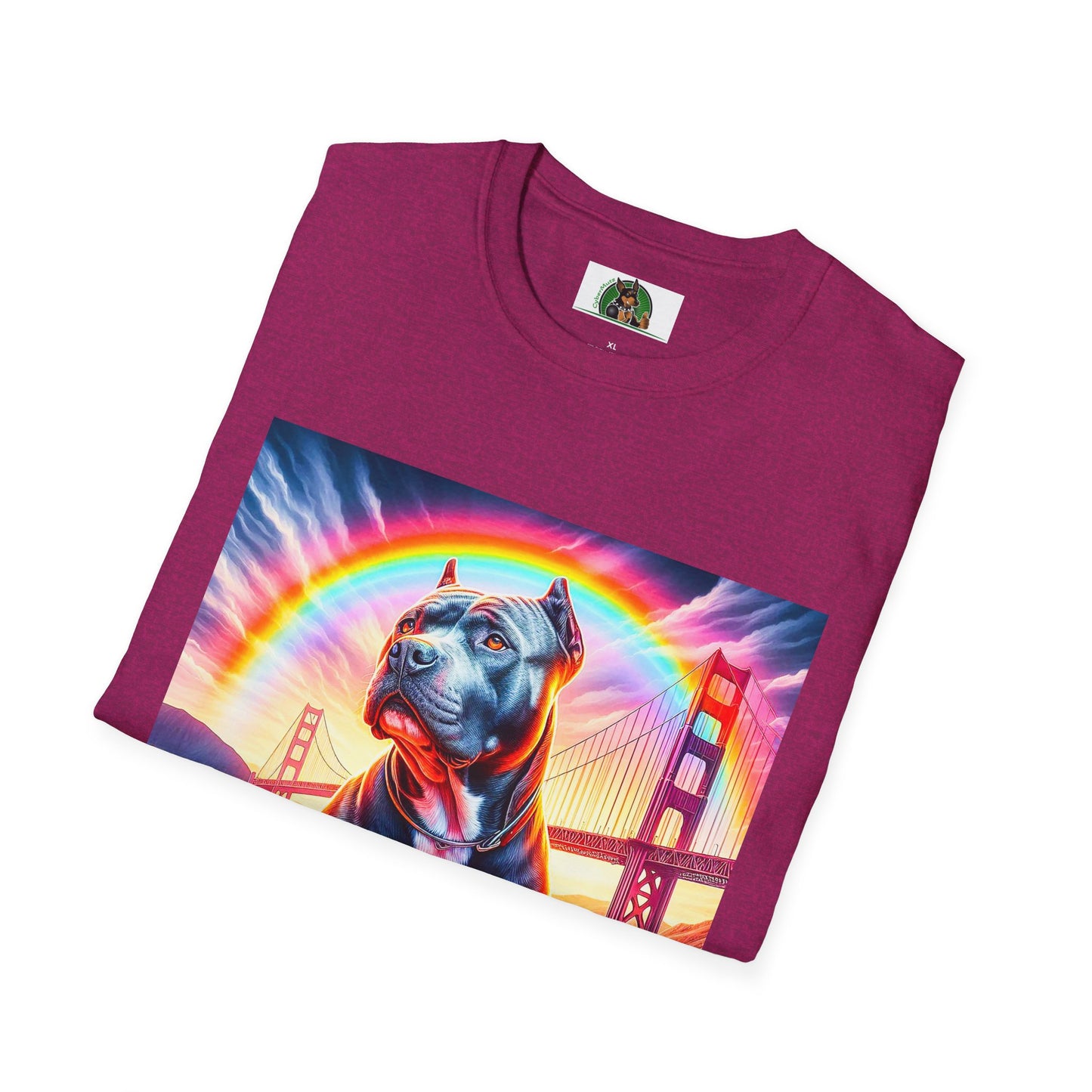 Pit Bull colorful bridge shirt