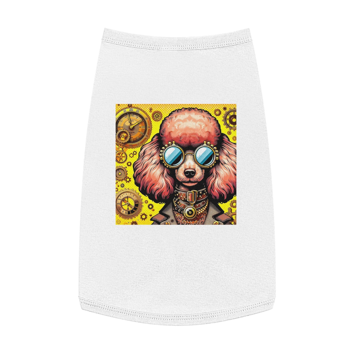 Pet Tank Top Poodle Pets Printify L White