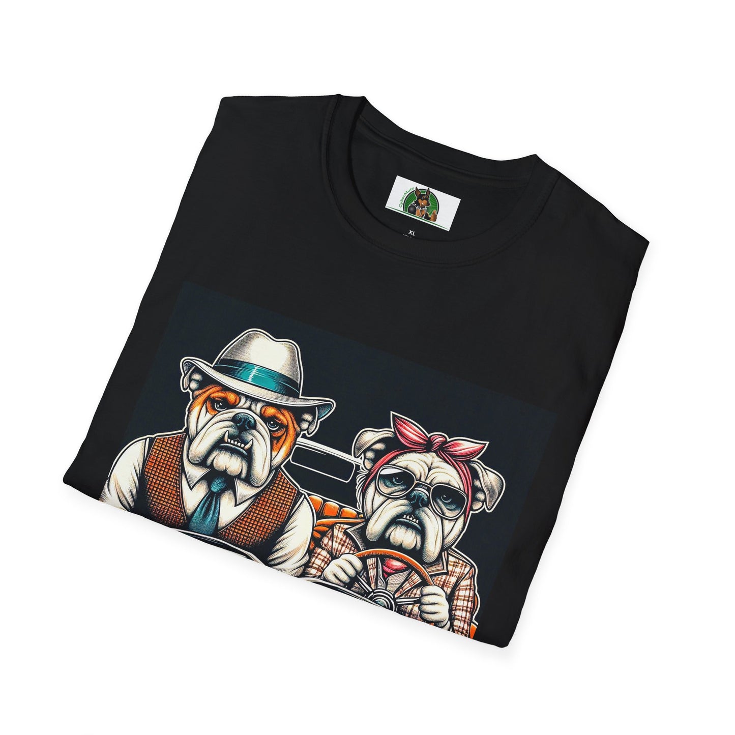 Wacky Bulldog 20s couple t shirt T-Shirt Printify