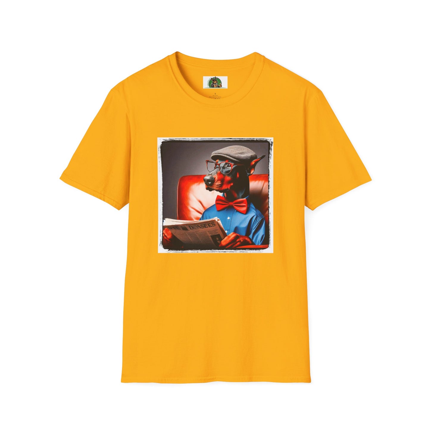 Doberman relax day t shirt T-Shirt Printify S Gold