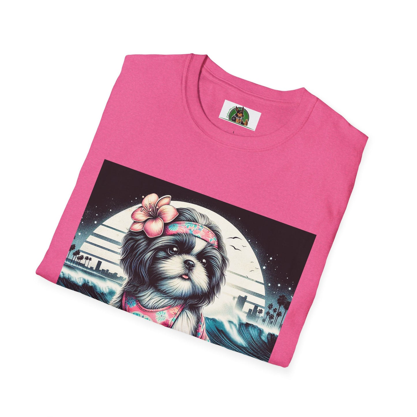 Shih Tzu girl surfer shirt