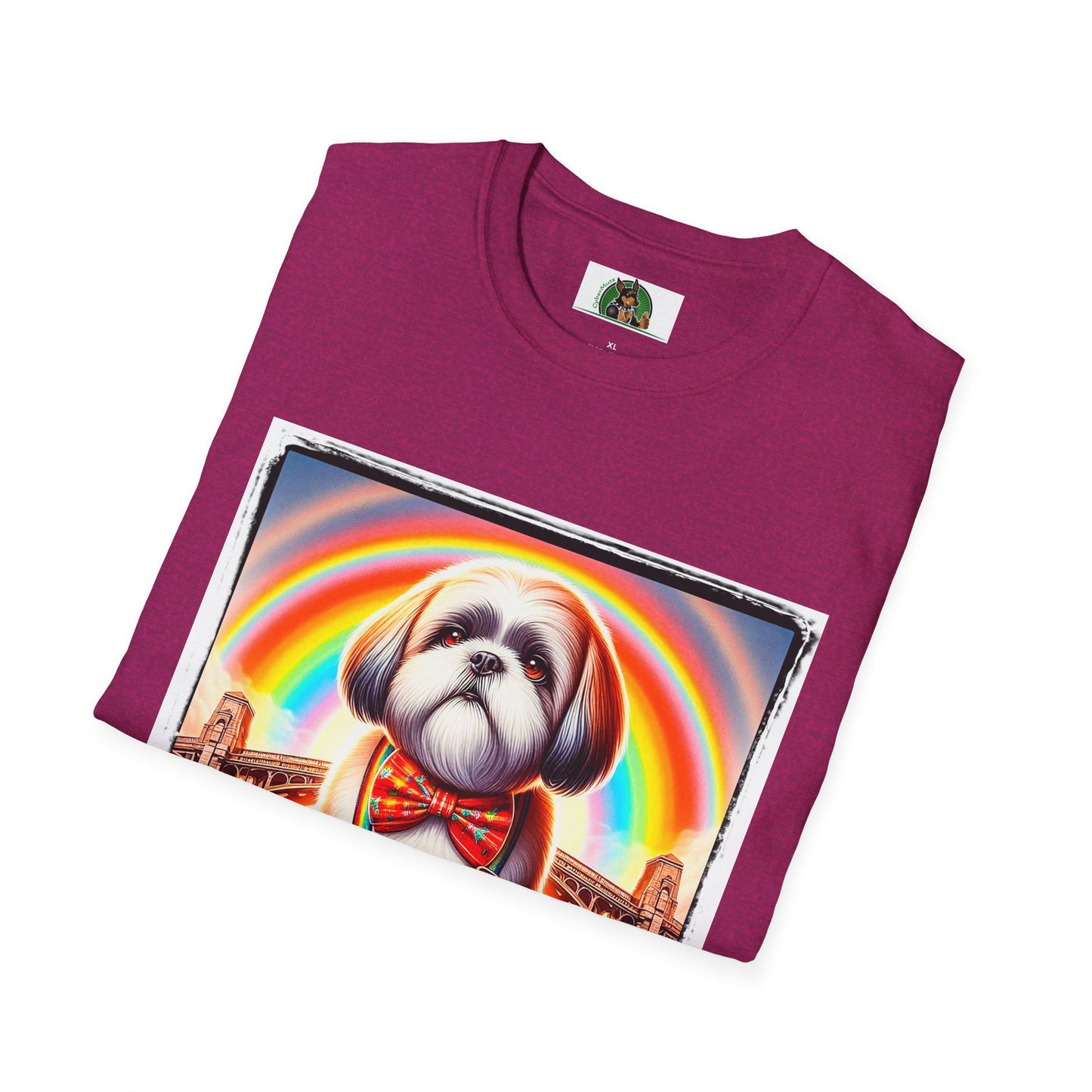 Shih Tzu rainbow shirt.