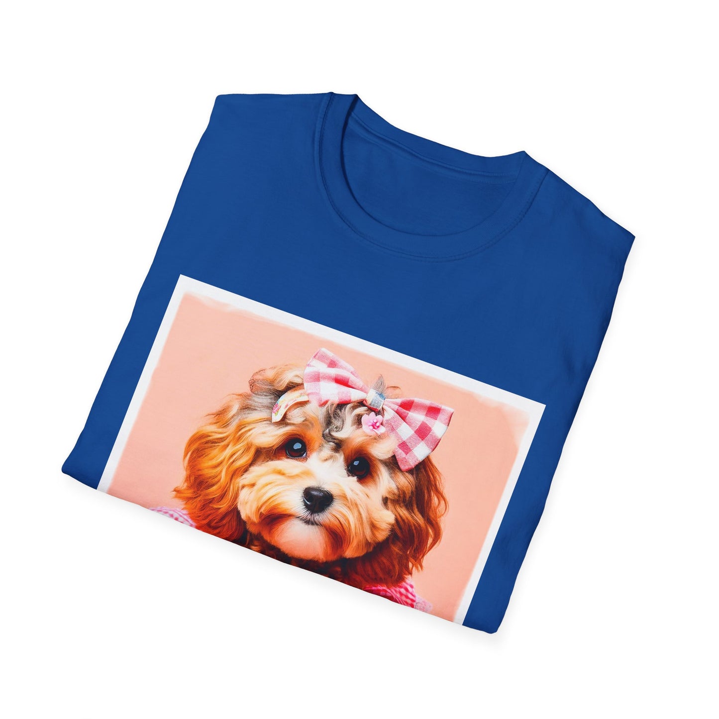 CockerPoo pretty pink bow t shirt T-Shirt Printify
