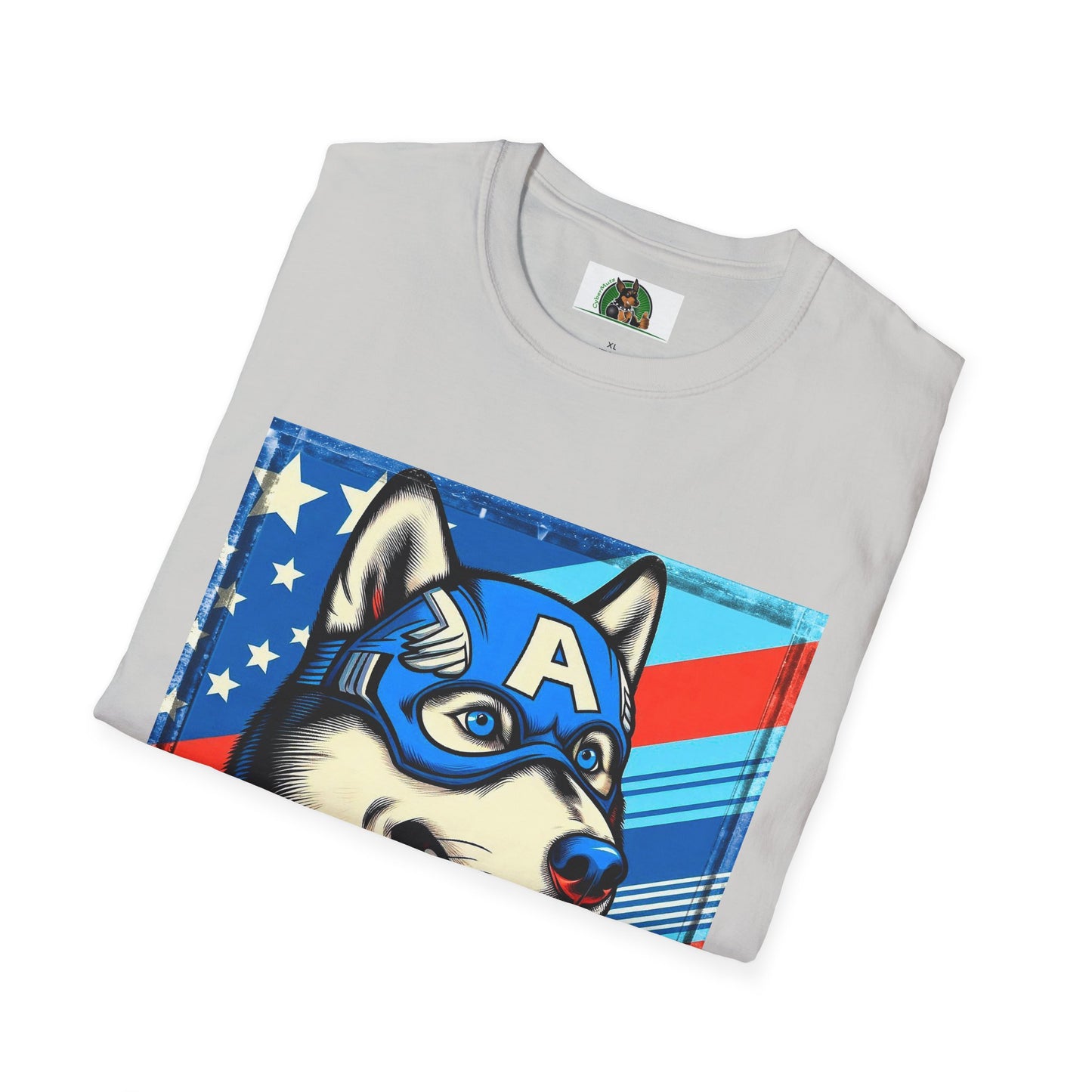 Husky super hero shirt