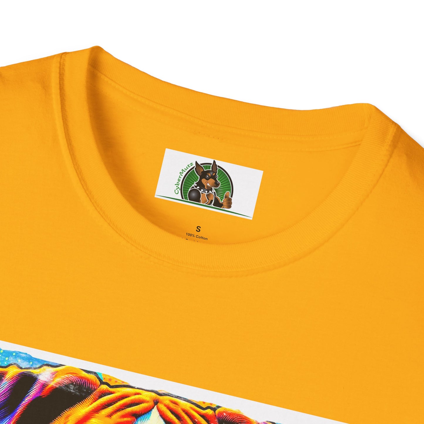 Boxer Pop Art Dog Wearing Glasses T-Shirt T-Shirt Printify