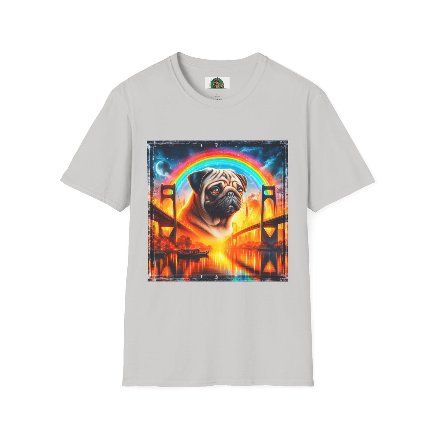 Pugs T-Shirt Printify S Ice Grey