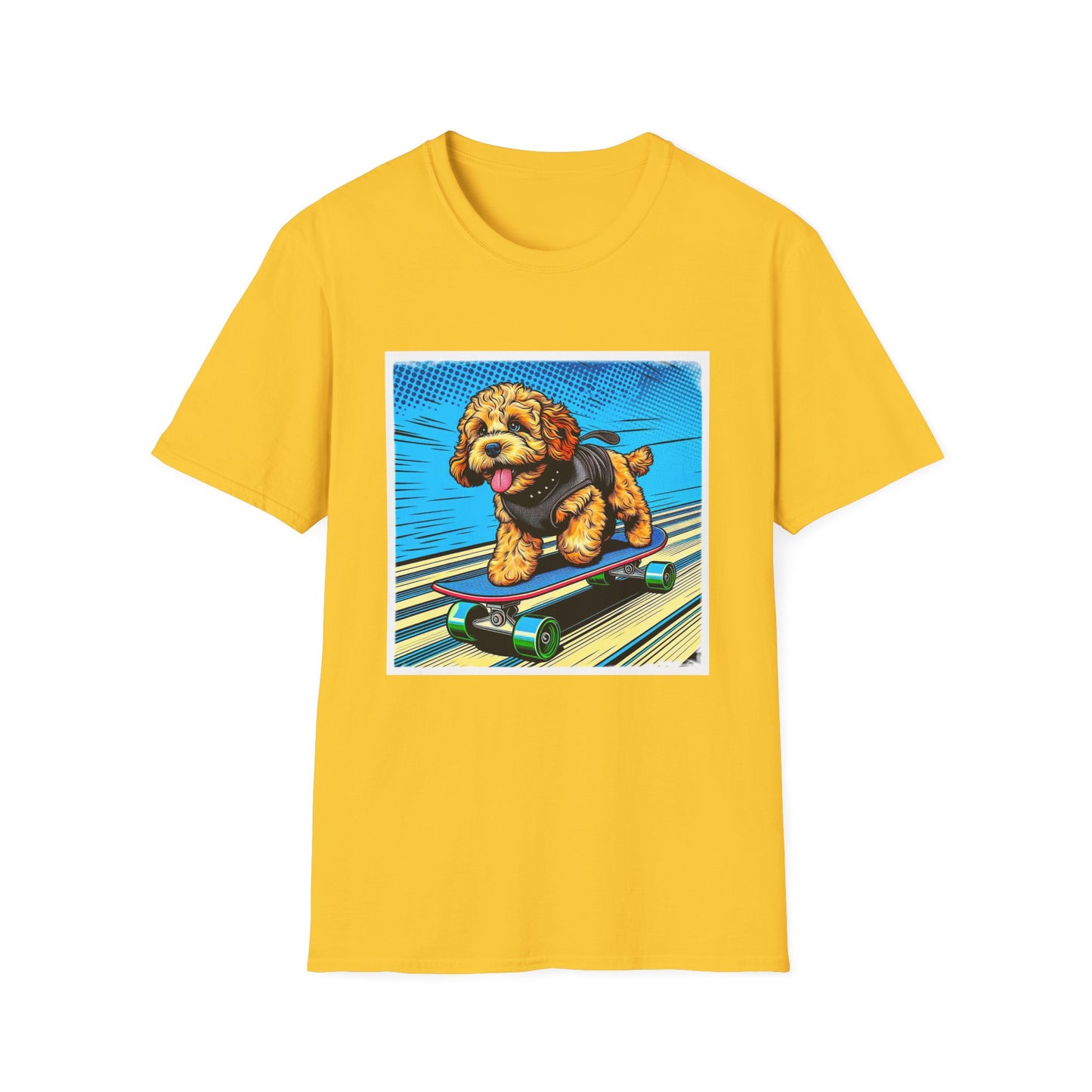 CockerPoo flying high t shirt T-Shirt Printify S Daisy