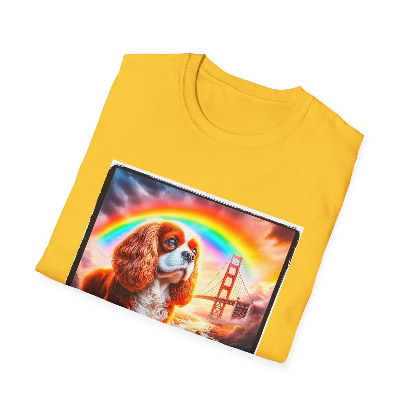 Cavalier King Charles Spaniel Rainbow Bridge TShirt