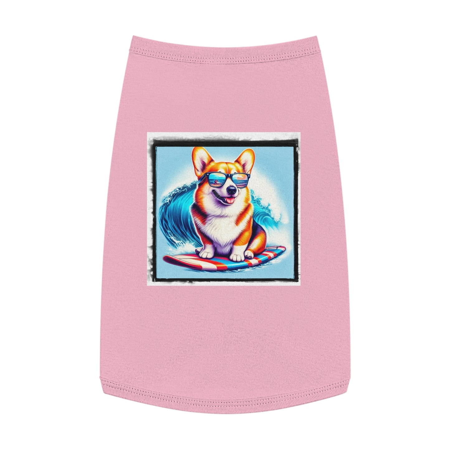 Pembroke Welsh Corgi Hawaiian surfer shirt Pets Printify L Pink