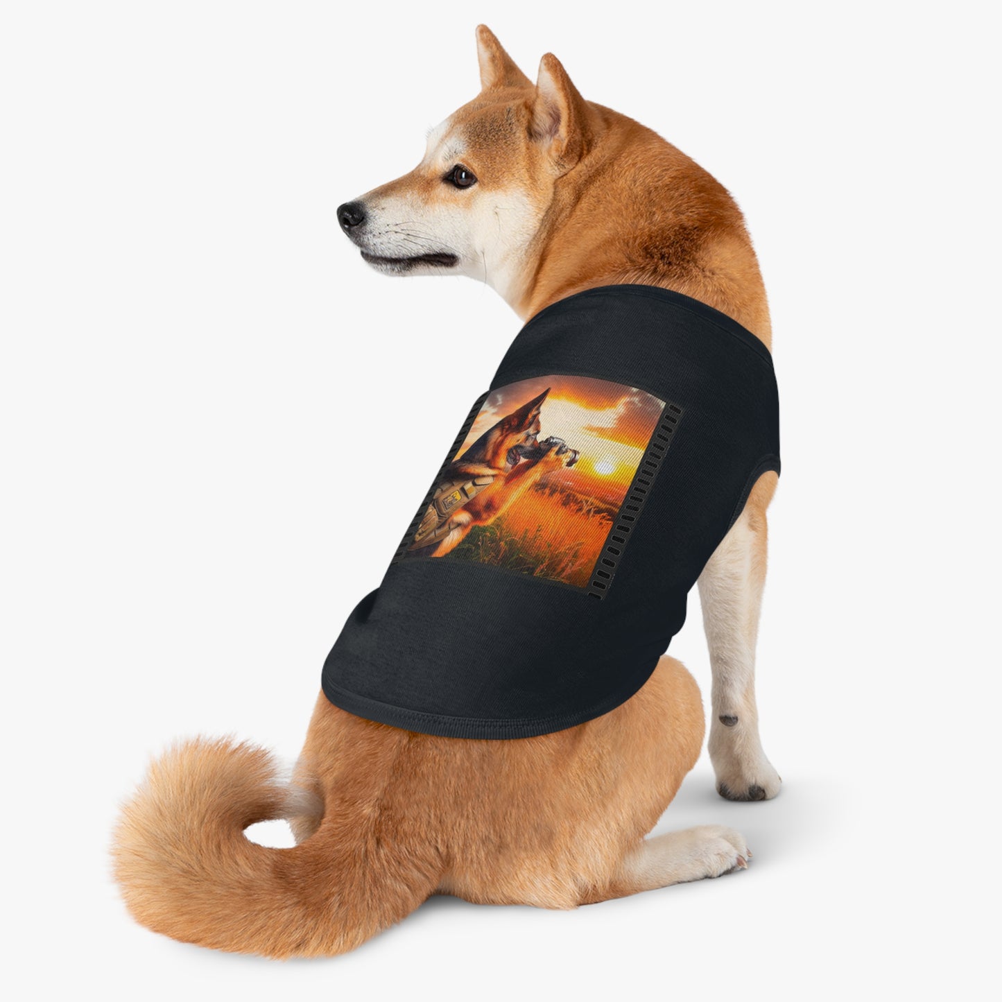 German Shepherd photographer shirt Pets Printify