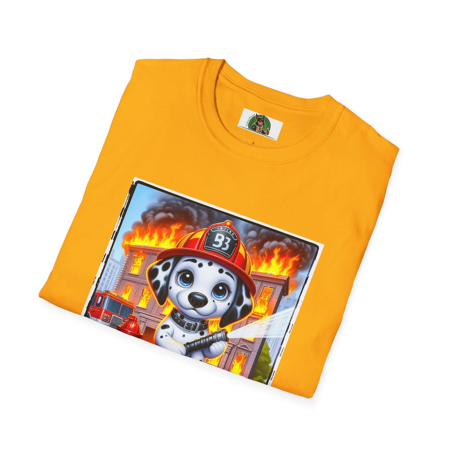 Dalmatian blazing fire t shirt
