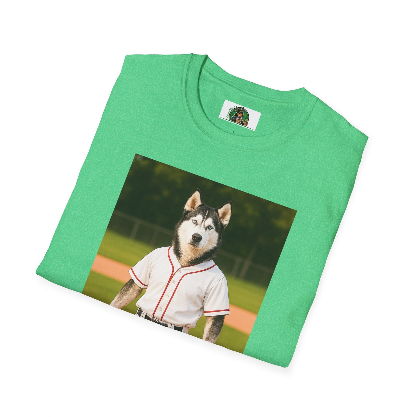 Husky Baseball T-Shirt — Sports Dog Tee
